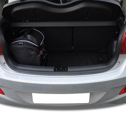 Kjust Reistassenset voor Hyundai i10 5-deurs 2014-2019 - Set van 4 Tassen met 2 Sporttassen en 2 Vliegtuigtassen