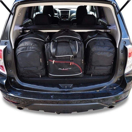 Kjust Reistassenset voor Subaru Forester 2008-2013 - Set van 4 Tassen met 3 Roltassen en 1 Vliegtuigtas
