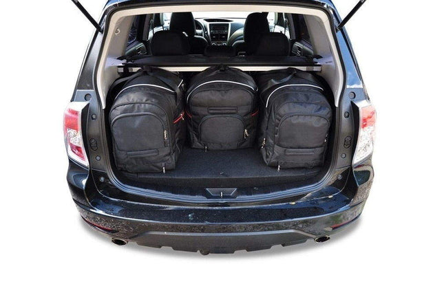 Kjust Reistassenset voor Subaru Forester 2008-2013 - Set van 4 Tassen met 3 Roltassen en 1 Vliegtuigtas
