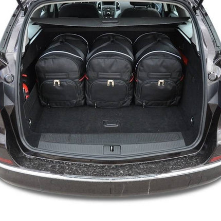Kjust Reistassenset voor Opel Astra Sports Tourer 2010-2015 - Set van 5 Tassen met 3 Roltassen en 2 Vliegtuigtassen