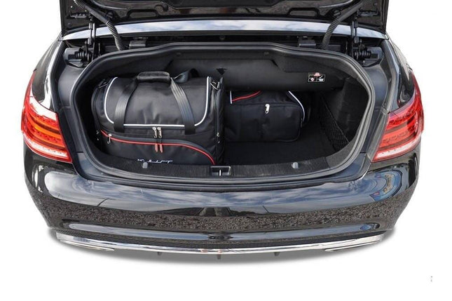 Kjust Reistassenset voor Mercedes Benz E-Klasse cabrio 2010-2017 - Set van 4 Tassen met 4 Vliegtuigtassen