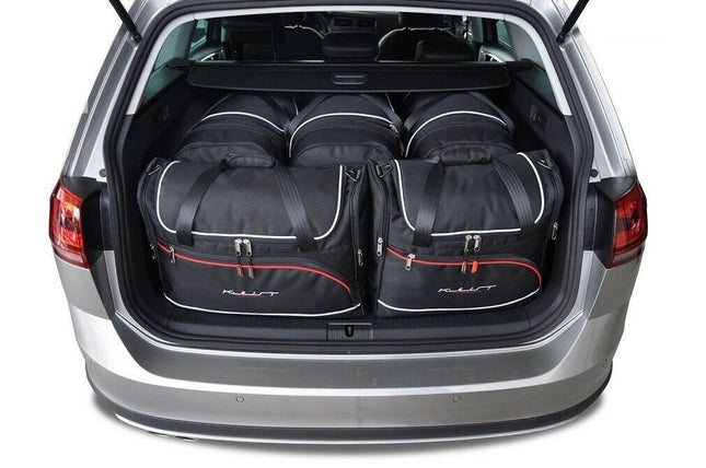 Kjust Reistassenset voor Volkswagen Golf Alltrack 2015-2020 - Set van 5 Tassen met 3 Roltassen en 2 Vliegtuigtassen