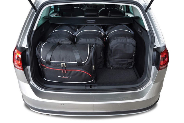 Kjust Reistassenset voor Volkswagen Golf Alltrack 2015-2020 - Set van 5 Tassen met 3 Roltassen en 2 Vliegtuigtassen
