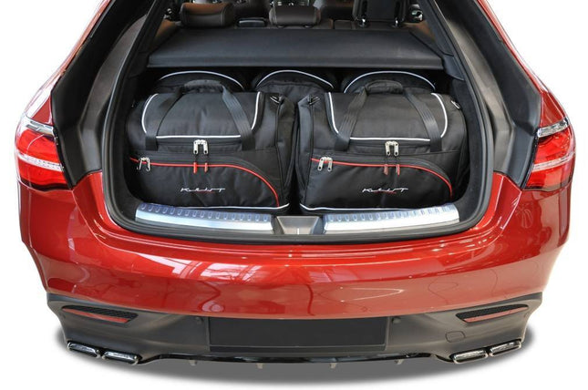 Kjust Reistassenset voor Mercedes Benz GLE Coupe 2015-2019 - Set van 5 Tassen met 3 Roltassen en 2 Vliegtuigtassen