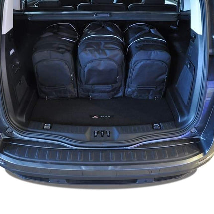 Kjust Reistassenset voor Ford S-Max 2015-2018 - Set van 5 Tassen met 3 Roltassen en 2 Sporttassen