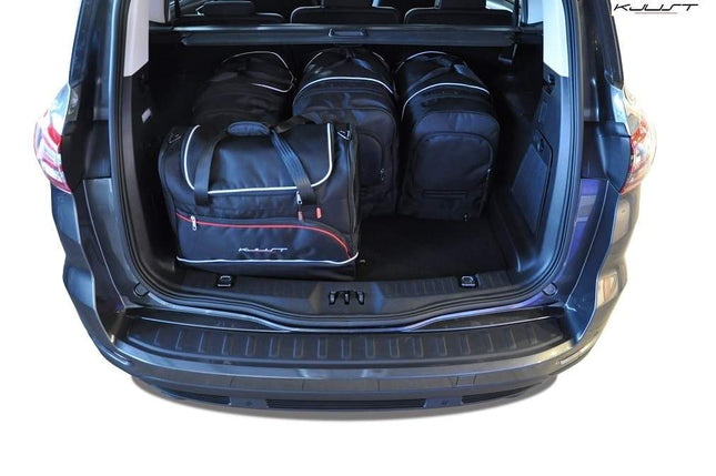 Kjust Reistassenset voor Ford S-Max 2015-2018 - Set van 5 Tassen met 3 Roltassen en 2 Sporttassen
