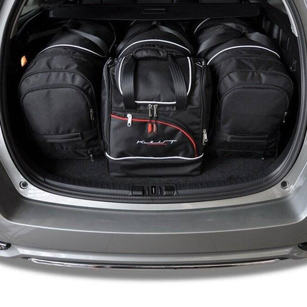 Kjust Reistassenset voor Toyota Auris Touring Sports 2013-2018 - Set van 4 Tassen met 3 Roltassen en 1 Sporttas