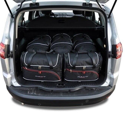 Kjust Reistassenset voor Ford S-Max 2006-2015 - Set van 5 Tassen met 3 Roltassen en 2 Vliegtuigtassen