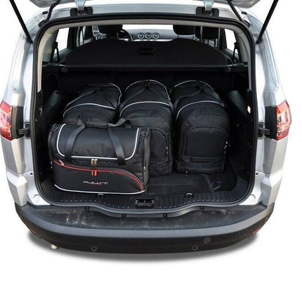Kjust Reistassenset voor Ford S-Max 2006-2015 - Set van 5 Tassen met 3 Roltassen en 2 Vliegtuigtassen
