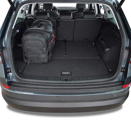 Kjust Reistassenset voor Skoda Kodiaq 2016-2024 - Set van 5 Tassen met 3 Roltassen en 2 Vliegtuigtassen