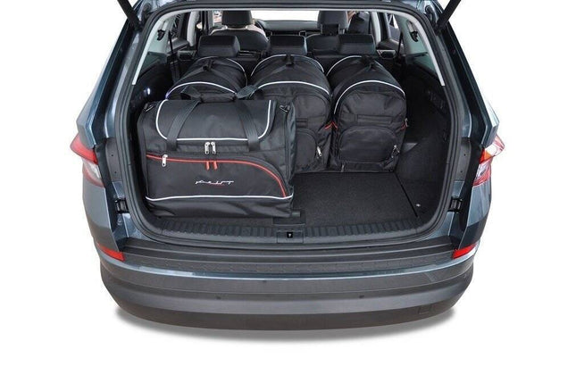 Kjust Reistassenset voor Skoda Kodiaq 2016-2024 - Set van 5 Tassen met 3 Roltassen en 2 Sporttassen