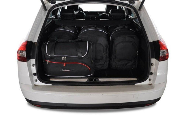 Kjust Reistassenset voor Citroen C5 Tourer stationwagen 2008-2018 - Set van 5 Tassen met 3 Roltassen en 2 Vliegtuigtassen