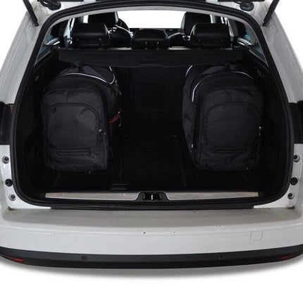 Kjust Reistassenset voor Citroen C5 Tourer stationwagen 2008-2018 - Set van 5 Tassen met 3 Roltassen en 2 Vliegtuigtassen