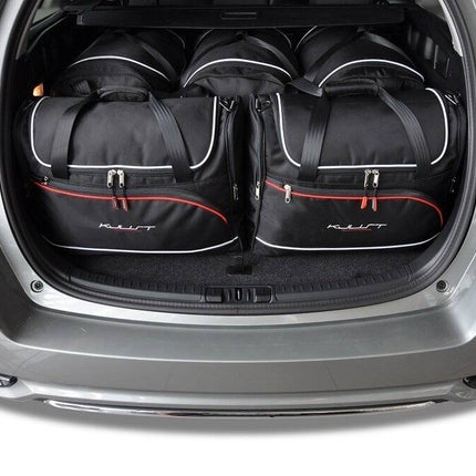 Kjust Reistassenset voor Toyota Auris Touring Sports 2013-2018 - Set van 5 Tassen met 3 Roltassen en 2 Vliegtuigtassen