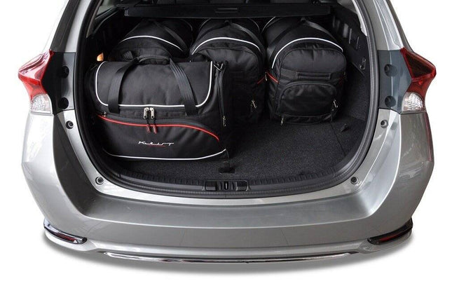 Kjust Reistassenset voor Toyota Auris Touring Sports 2013-2018 - Set van 5 Tassen met 3 Roltassen en 2 Vliegtuigtassen