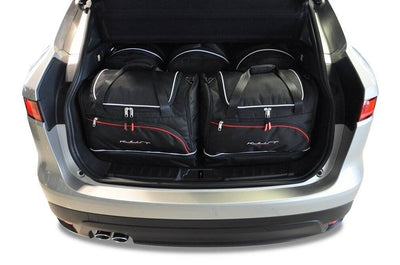 Kjust Reistassenset voor Jaguar F-Pace vanaf 2015 - Set van 5 Tassen met 3 Roltassen en 2 Sporttassen