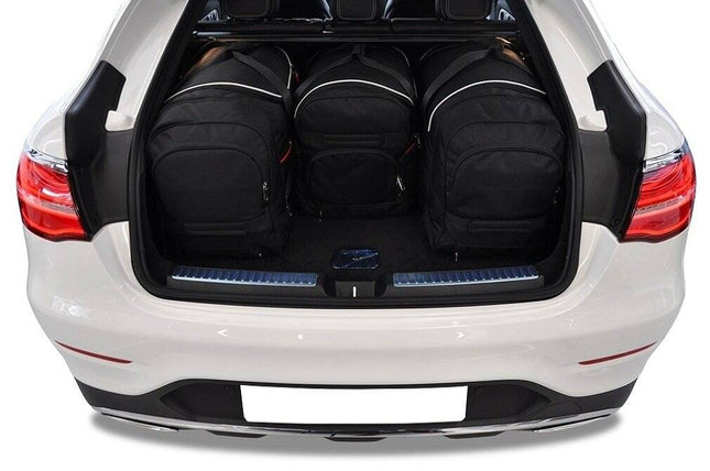 Kjust Reistassenset voor Mercedes Benz GLC 2015-2022 - Set van 4 Tassen met 3 Roltassen en 1 Vliegtuigtas