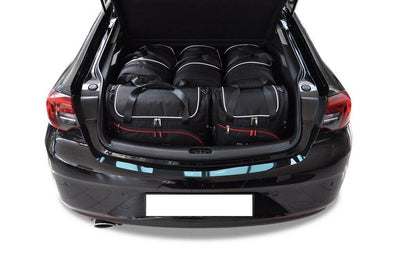 Kjust Reistassenset voor Opel Insignia Grand Sport vanaf 2017 - Set van 5 Tassen met 3 Roltassen en 2 Vliegtuigtassen