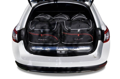 Kjust Reistassenset voor Peugeot 508 RXH stationwagen 2012-2018 - Set van 5 Tassen met 3 Roltassen en 2 Vliegtuigtassen