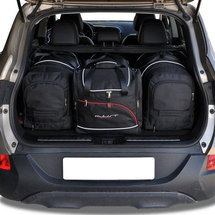 Kjust Reistassenset voor Renault Kadjar 2015-2023 - Set van 4 Tassen met 2 Roltassen 1 Sporttas en 1 Vliegtuigtas
