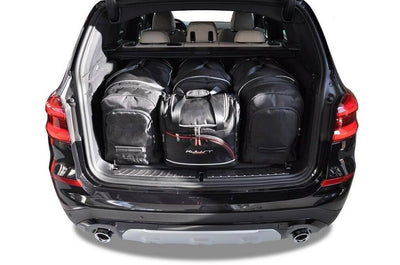 Kjust Reistassenset voor BMW X3 2018-2024 - Set van 4 Tassen met 3 Roltassen en 1 Vliegtuigtas
