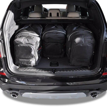 Kjust Reistassenset voor BMW X3 2018-2024 - Set van 4 Tassen met 3 Roltassen en 1 Vliegtuigtas