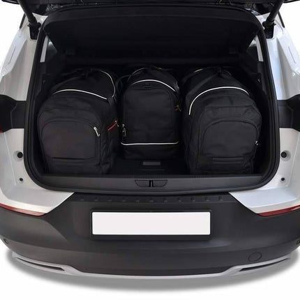 Kjust Reistassenset voor Opel Grandland X 2018-2024 - Set van 4 Tassen met 2 Roltassen en 2 Sporttassen