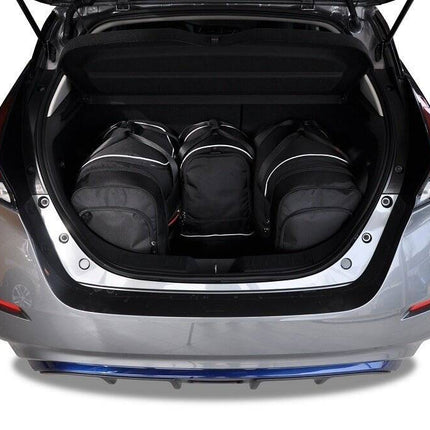 Kjust Reistassenset voor Nissan Leaf vanaf 2018 - Set van 4 Tassen met 2 Roltassen en 2 Sporttassen