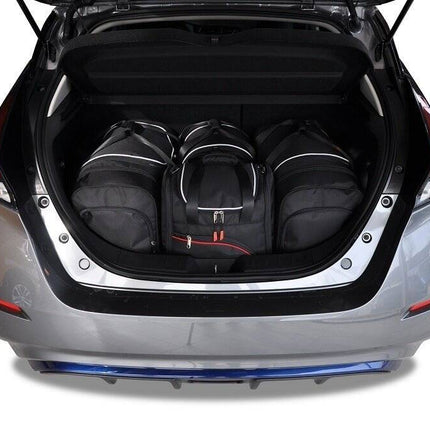 Kjust Reistassenset voor Nissan Leaf vanaf 2018 - Set van 4 Tassen met 2 Roltassen en 2 Sporttassen