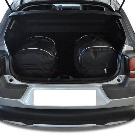 Kjust Reistassenset voor Citroen C4 Cactus 2014-2017 - Set van 3 Tassen met 2 Roltassen en 1 Sporttas