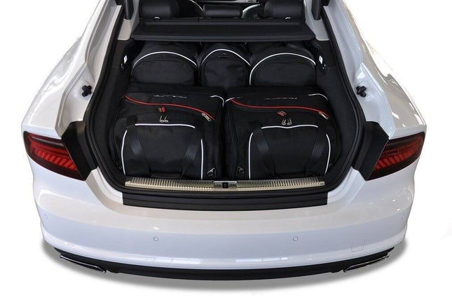 Kjust Reistassenset voor Audi A7 Sportback 2010-2018 - Set van 5 Tassen met 2 Roltassen en 3 Sporttassen