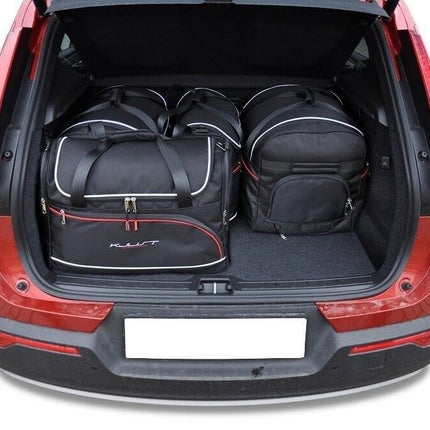 Kjust Reistassenset voor Volvo XC40 2018-2024 - Set van 5 Tassen met 2 Roltassen en 3 Vliegtuigtassen