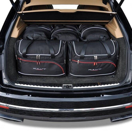 Kjust Reistassenset voor Bentley Bentayga vanaf 2015 - Set van 5 Tassen met 3 Roltassen en 2 Vliegtuigtassen