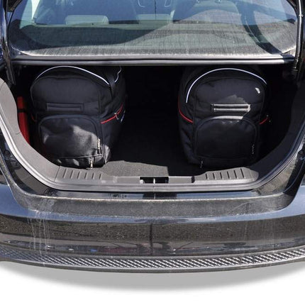 Kjust Reistassenset voor Ford Focus Sedan 2011-2014 - Set van 5 Tassen met 3 Roltassen en 2 Vliegtuigtassen