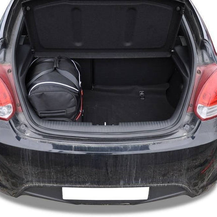 Kjust Reistassenset voor Hyundai Veloster 2011-2018 - Set van 3 Tassen met 3 Roltassen