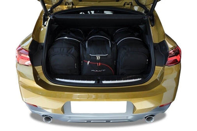 Kjust Reistassenset voor BMW X2 2018-2023 - Set van 4 Tassen met 2 Roltassen 1 Sporttas en 1 Vliegtuigtas