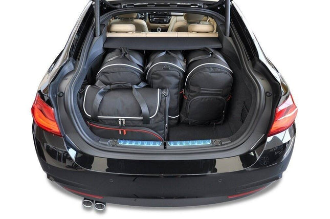 Kjust Reistassenset voor BMW 4 serie Gran coupe 2014-2021 - Set van 5 Tassen met 2 Roltassen 1 Sporttas en 2 Vliegtuigtassen