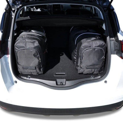 Kjust Reistassenset voor Renault Scenic 2017-2021 - Set van 4 Tassen met 2 Roltassen 1 Sporttas en 1 Vliegtuigtas