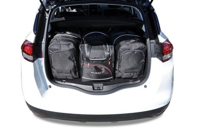 Kjust Reistassenset voor Renault Scenic 2017-2021 - Set van 4 Tassen met 2 Roltassen 1 Sporttas en 1 Vliegtuigtas