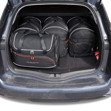 Kjust Reistassenset voor Renault Megane Sport Tourer 2016-2022 - Set van 5 Tassen met 3 Roltassen en 2 Vliegtuigtassen