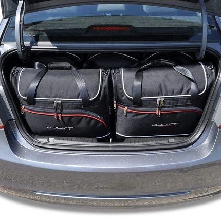 Kjust Reistassenset voor Chevrolet Cruze Sedan 2009-2016 - Set van 5 Tassen met 3 Roltassen en 2 Vliegtuigtassen