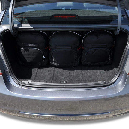 Kjust Reistassenset voor Chevrolet Cruze Sedan 2009-2016 - Set van 5 Tassen met 3 Roltassen en 2 Vliegtuigtassen