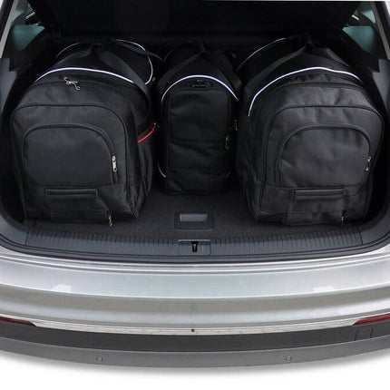 Kjust Reistassenset voor Volkswagen Tiguan 2016-2024 - Set van 4 Tassen met 2 Roltassen 1 Sporttas en 1 Vliegtuigtas
