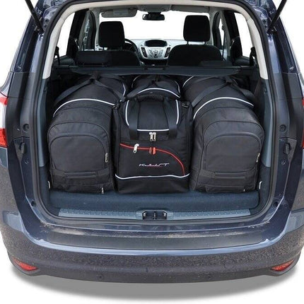 Kjust Reistassenset voor Ford Grand C-Max 2010-2015 - Set van 4 Tassen met 2 Roltassen en 2 Sporttassen