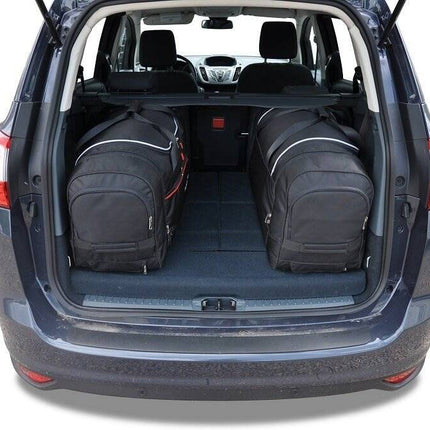 Kjust Reistassenset voor Ford Grand C-Max 2010-2015 - Set van 4 Tassen met 2 Roltassen en 2 Sporttassen