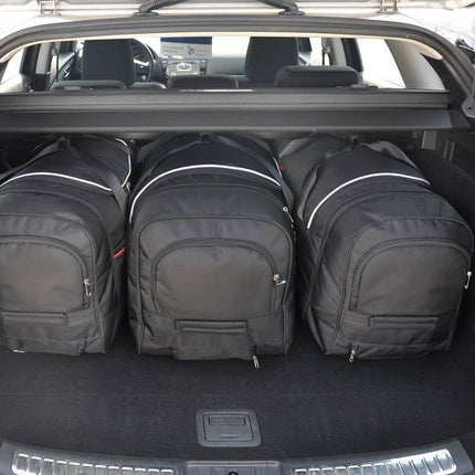 Kjust Reistassenset voor Mazda 6 stationwagen 2008-2013 - Set van 5 Tassen met 3 Roltassen en 2 Vliegtuigtassen