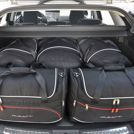 Kjust Reistassenset voor Mazda 6 stationwagen 2008-2013 - Set van 5 Tassen met 3 Roltassen en 2 Vliegtuigtassen
