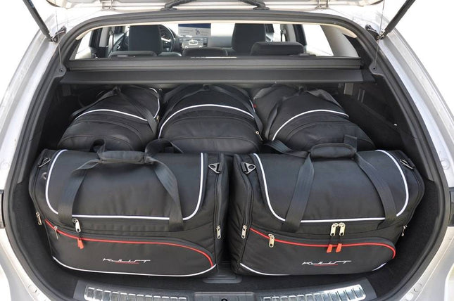 Kjust Reistassenset voor Mazda 6 stationwagen 2008-2013 - Set van 5 Tassen met 3 Roltassen en 2 Vliegtuigtassen