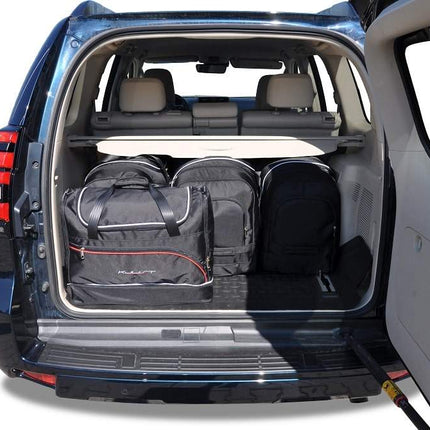 Kjust Reistassenset voor Toyota Land Cruiser 5-deurs vanaf 2018 - Set van 5 Tassen met 3 Roltassen en 2 Sporttassen