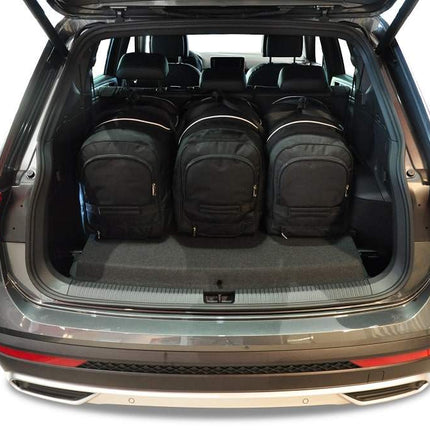 Kjust Reistassenset voor Seat Tarraco vanaf 2019 - Set van 5 Tassen met 3 Roltassen en 2 Vliegtuigtassen
